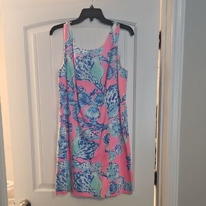 Lilly Pulitzer Pink and Blue Floral Dress